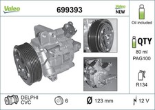 Kompressor Klimaanlage VALEO ORIGINS - NEW O.E. TECHNOLOGIE 699393 für CITROËN