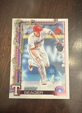 2025 Topps Holiday - Corey Seager #H125 Holiday Variation Back