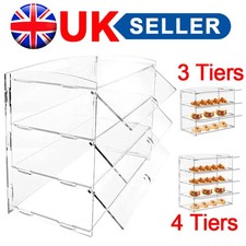 Acrylic Bakery Pastry Display Case Stand Cabinet Cakes Donuts Cupcakes Pastries