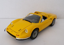 HOTWHEELS FERRARI DINO 246 GTS YELLOW VERY NEAR MINT UNBOXED 1:18