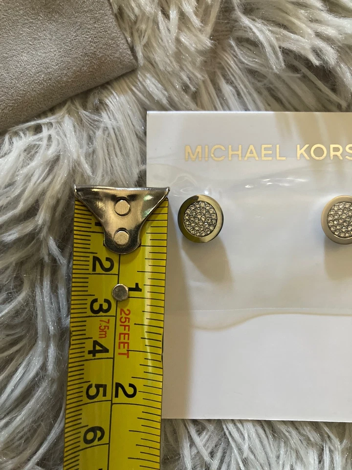 Pendientes Michael Kors Outlet Plata Acero Inoxidable Cristal MKJ2742040 NUEVO Foto 4 de 4