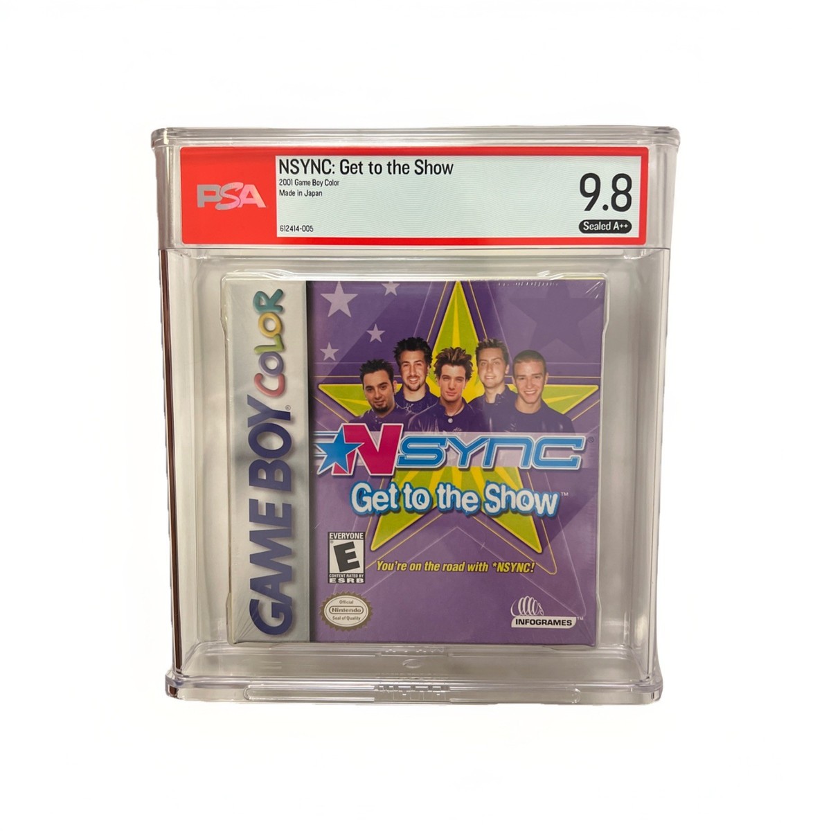 Game Boy Color GBC NSYNC: GET TO THE SHOW - PSA/WATA Graded 9.8 A
