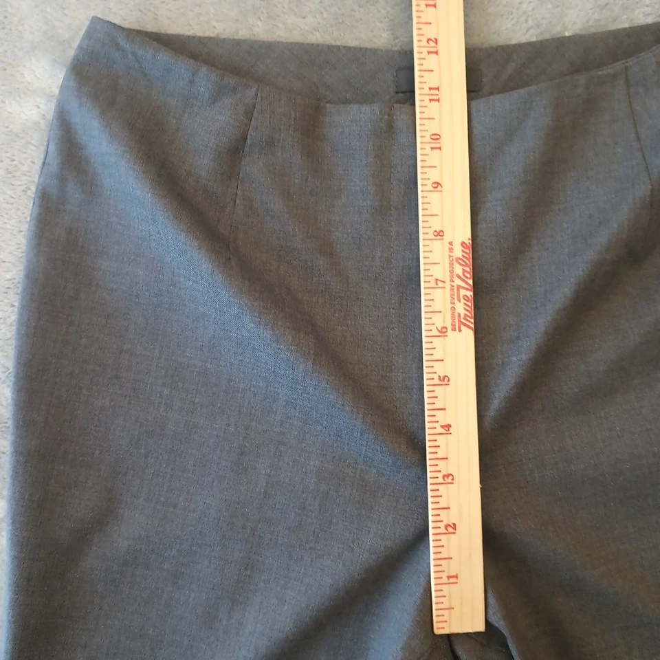Pantalones de vestir Zanella para mujer talla 8 gris mezcla de lana elásticos 30x30 tiro alto Italia Foto 3 de 4