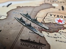 Axis and Allies Painted Pieces - ONE Cruiser USSR Russia