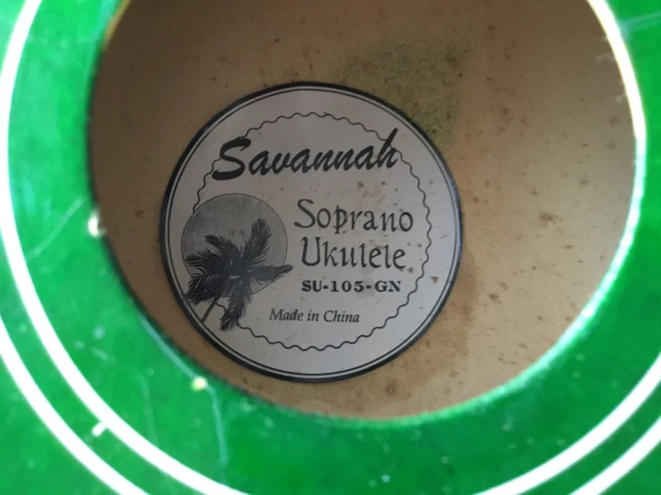 Savannah Soprano Ukulele For Parts or Repair SU-105-GN - Image 2 of 4