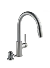 Delta Trask 19933-SPSD-DST Pull-Down Kitchen Faucet Spotshield Stainless Finish
