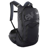 Evoc Trail Pro Blackline 16 Rucksack Mit RüCkenprotektor Schwarz 16L S/M