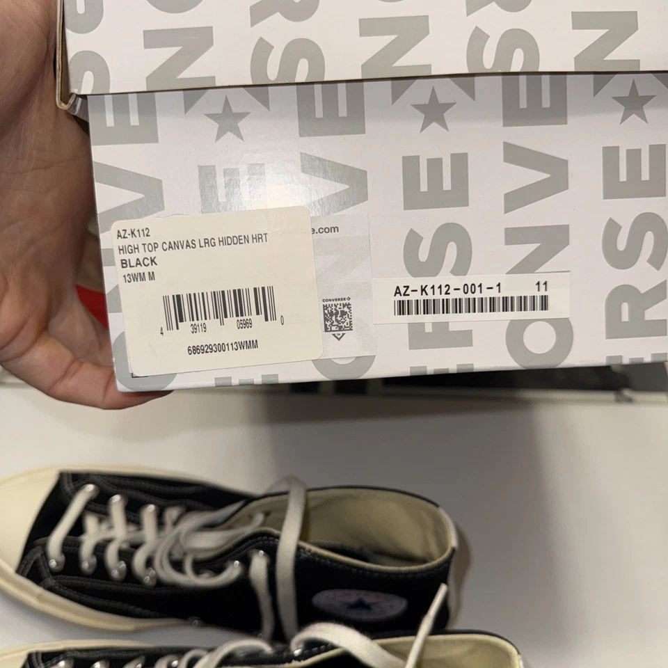 Misura 11 - Converse Chuck Taylor All Star High X Comme Des Garcons Play 2015 - Immagine 4 di 4