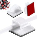 Kabel-Clips selbstklebende Drahtclips für Kabelmanagement schwarz-weiß transp...
