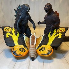 Bandai Godzilla Movie Monster Series Toho Kaiju Set, 3 Figures, Good Condition