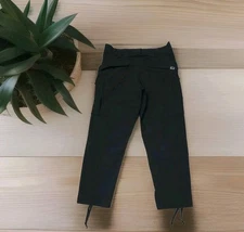 Massif Pants Mens Combat Work Military Zippered Pockets Black Pants Size 34S/29 