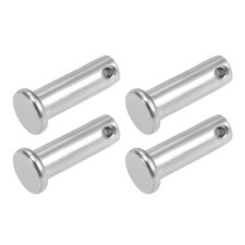 Clevis Pin 10mmx30mm 4Pcs Single Hole Flat Head 304 Stainless Steel Fastener Pin