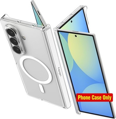 Air Skin Zero MagFit for Galaxy Z Fold 8 Ultra Case, Clear White, TPU Hinge Prot