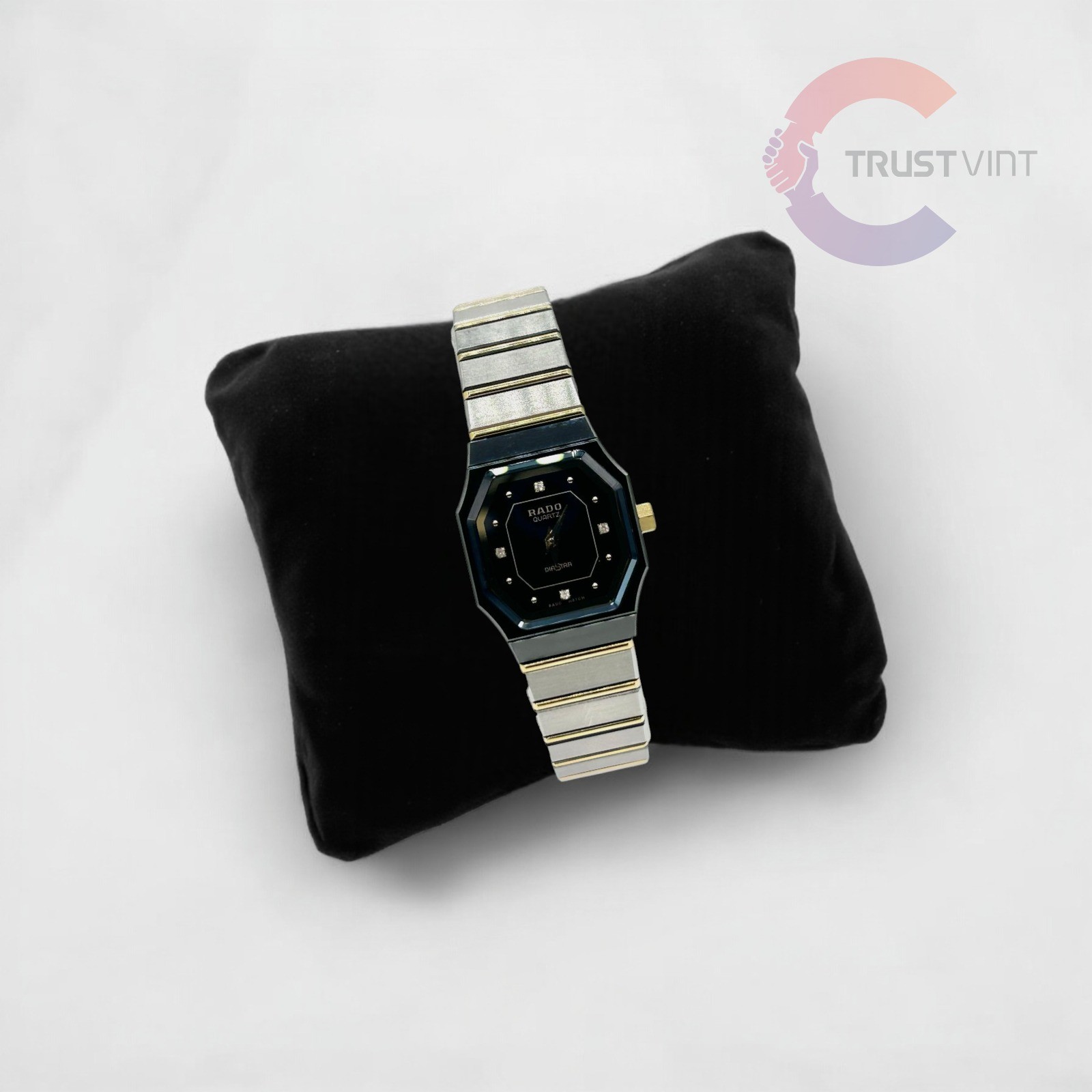 RADO DiaStar Trillion 4P Diamond Quartz Swiss Made Ladies Watch Ref. 179.9554.3