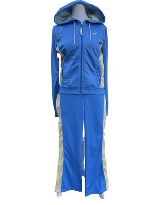VTG Y2K RARE ROXY Baby Blue Lemon Track Suit Low-Rise Pants (S) Zip Jacket (M)