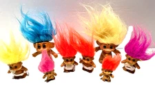 Vintage Trolls Variety Mixed Lot of 8 Multiple Brands And Sizes