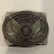NRA Belt Buckle National Rifle Association Presidents Second Edition 1989 Pewter