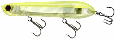 Yo-Zuri 3DB Floating Pencil Popper 5 3/8'' 1oz Prism Chartreuse Silver R1373-PCLS