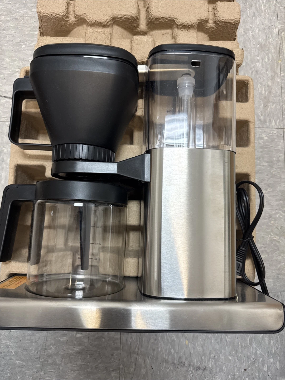 SHARDOR CM1068 Drip Coffee Maker Black 8-Cup with Reusable Filter & Glass Carafe