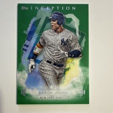 Topps 2019 Inception Aaron Judge Green Parallel #81 Yankees Baseball Card