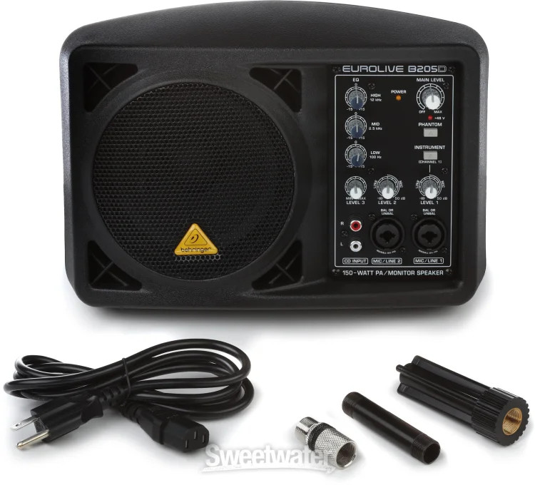Behringer Eurolive B205D 150W 5.25 inch Powered Monitor Speaker | eBay