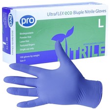 PRO UltraFLEX Bluple Biodegradable Disposable Gloves - Purple/Blue Nitrile Glove