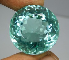 Natural Aquamarine 86.50 Ct Ocean Blue Round Cut Loose Gemstone A-709