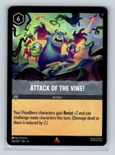 Attack of the Vine 202/204 Rare Attack of the Vine Disney Lorcana TCG