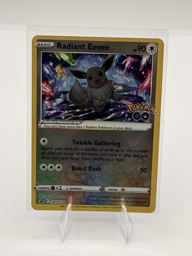Pokemon TCG Radiant Eevee SWSH230 Black Star Promo Pokemon Go