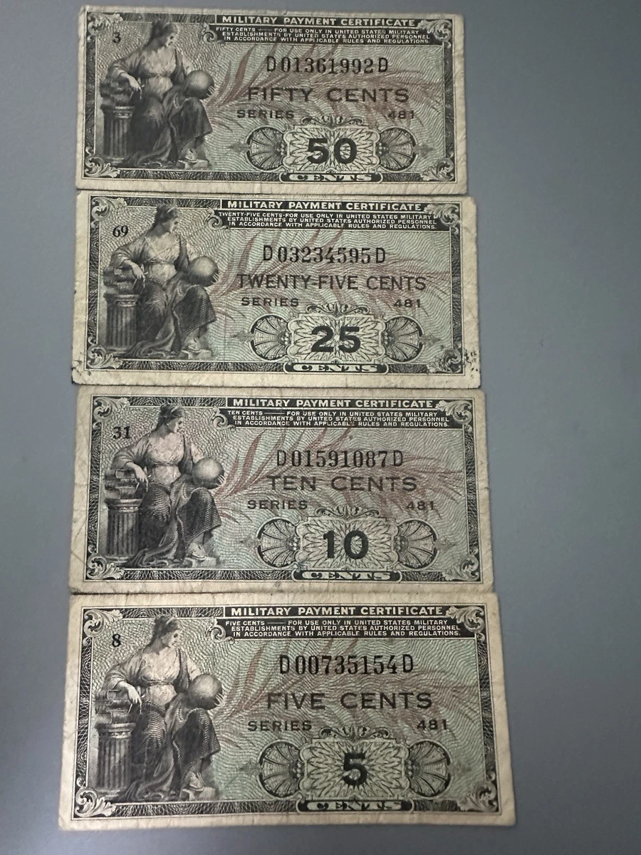 50c Denomination US Military Payment Certificates for sale | eBay
