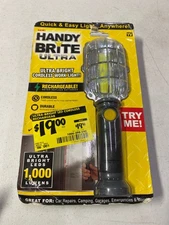 Ontel Handy Brite 1000 Lumen Rechargeable LED Work Light, Magnetic Base, Portabl