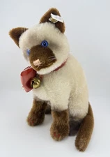 Steiff Siamy Cat Plush Gold Button Limited Edition 4000 New