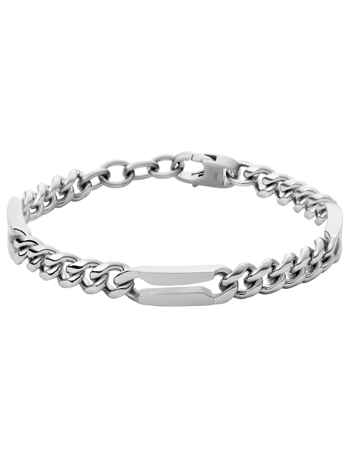 Fossil JF03722040 Мужской браслет из нержавеющей стали Серебристый 21 см 9690₽