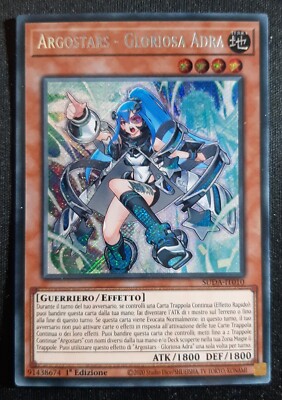ARGOSTARS - GLORIOSA ADRA Secret Rare auf Italienisch SUDA-IT010 YUGIOH