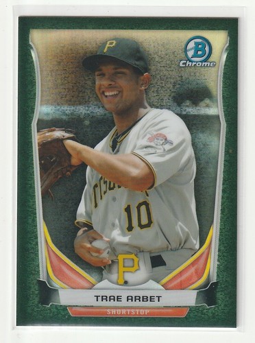 💎 2014 Bowman Chrome Prospects Black Static Refractor /35 Trae Arbet #BCP60 - 第 1/2 張圖片