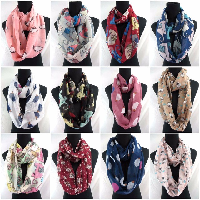 5pcs elephant sheep rabbit Hedgehog animals infinity scarf endless 5pcs elephant sheep rabbit Hedgehog animals infinity scarf endless