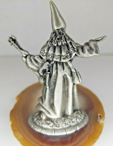 Wizard atop an Agate Base 1.75"ish Tall New Age ©Hudson - Bild 3 von 7