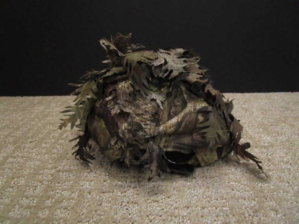 Quikcamo Gorra Sombrero Correa Trasera Hombres Ajustable Marrón 3D Camuflaje Hojas de Caza Exterior Foto 3 de 4