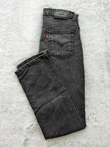 LEVIS 511 SLIM Boys 14 Reg 27 x 27 Jeans Black Denim Stretch EUC | eBay
