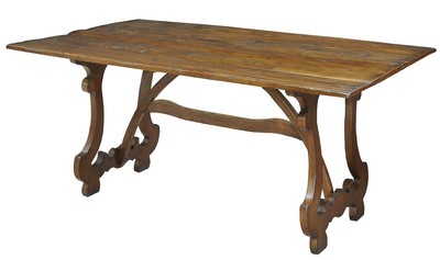 63 Dorotea Dining Table Solid Walnut Old Reclaimed Wood Rustic Ebay