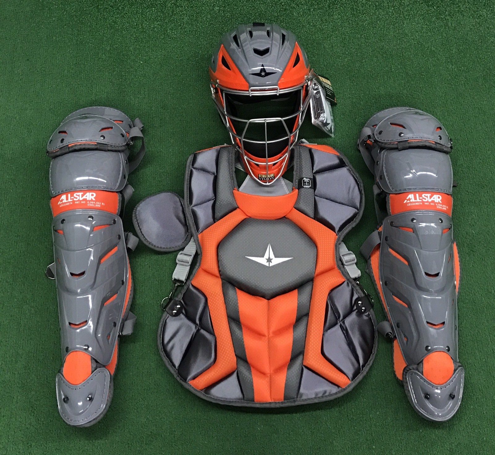 All Star System 7 Axis Intermediate 13-16 Catchers Gear Set - Graphite arancia All Star System 7 Axis Intermediate 13-16 Catchers Gear Set - Graphite arancia