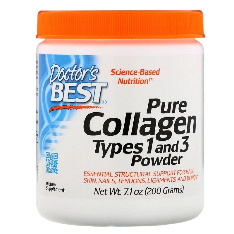 Doctor's Best Pure Collagen Types 1 and 3 Powder 200g - Exp. 07/27