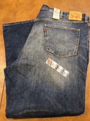 NWT men's Levi's 559 relaxed straight blue jeans W50 L30 49 1/2 x28 1/2 now, $69