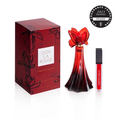 CHRISTIAN SIRIANO OOH LA ROUGE for Women 2 pcs 3.4 oz EDP Spray + Red Lip Gloss