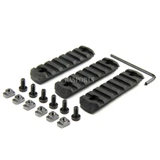 3PCS COMBO M-LOK POLYMER Rail Mount Section 7 Slot Picatinny Weaver