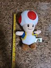 9" Super Mario Toad Toadstool Plush