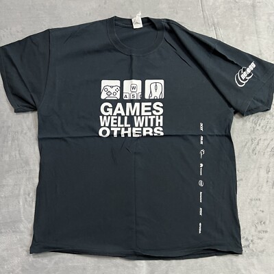 Gamer Joke Humor Tee T Shirt XL Black Games Well With Others PC Gaming Newegg