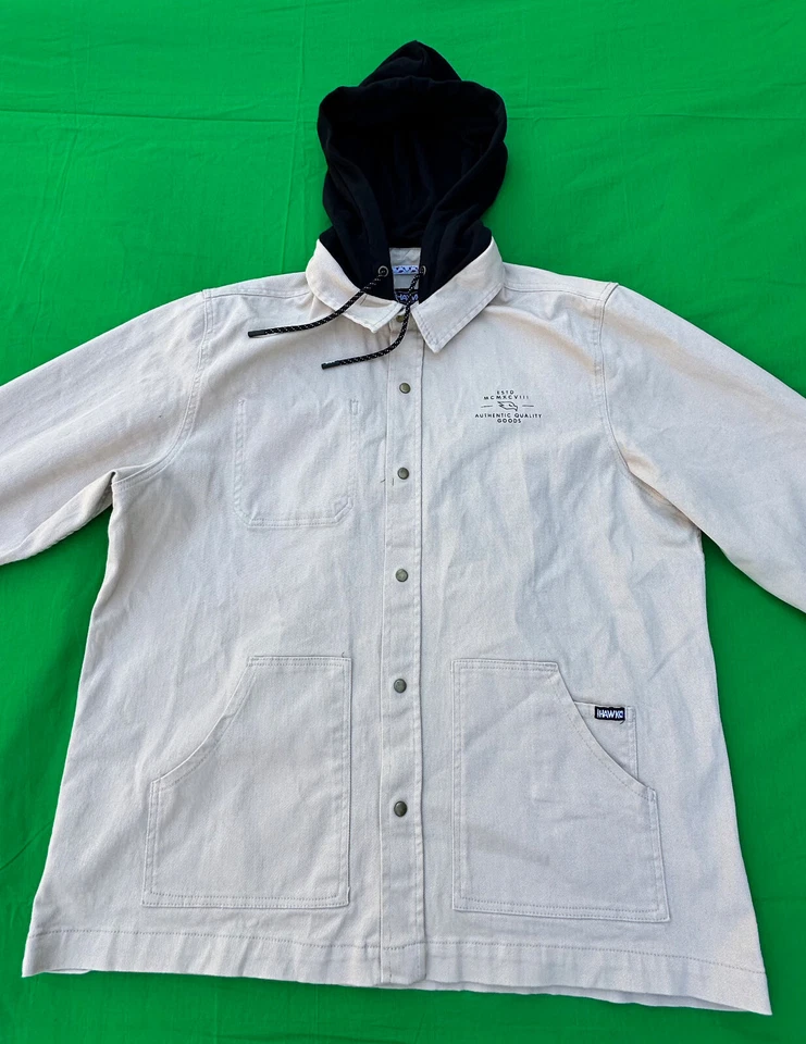 Chaqueta con capucha abotonada Tony Hawk para hombre talla XL. Foto 3 de 4