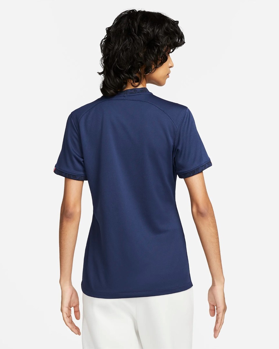 新品タグ付★Nike XL フランス代表 FFF プルオーバー 刺繍 Nike FFF France 22/23 Stadium Home Blue Soccer Jersey Size