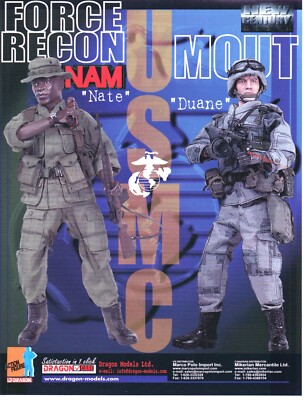 2001 DRAGON MODELS USMC Force Recon NAM Military Action Figures